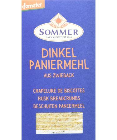 Summer spelt breadcrumbs made from rusks vegan demeter pack of 6 (6 x 300 g)