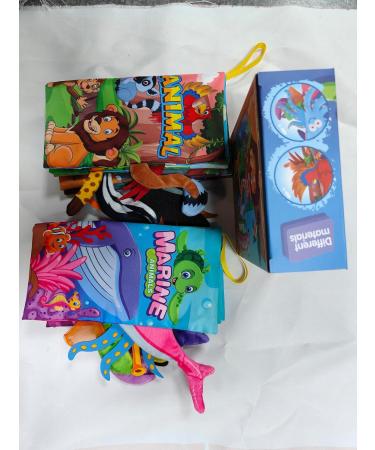 Fnsel Baby Book - 2-Piece 3D Fabric Toy Set for 0-12 Months | Crackling Feeling Book & Quiet Book Gift for Girls - Buy Online on GoSupps.com