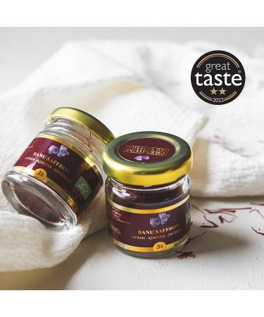 Banu Saffron - Award-Winning 2g Certified Organic Red Saffron Threads - Buy Online on GoSupps.com