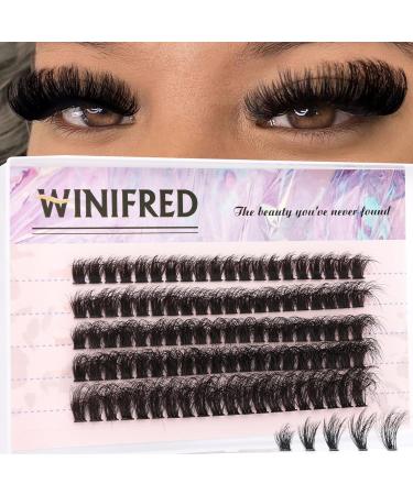 Shop Winifred F92 Volume Fluffy Cluster Lashes - 18mm Thick Mink Eyelash Extensions for Full Volume DIY Eye Looks | International Shipping Available - Buy Online on GoSupps.com