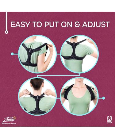 Modetro Sports Back Brace Posture Corrector - Small Upper Back Support for Men and Women - Shoulder and Spine Support - Nude, S (Pack of 1) - Buy Online on GoSupps.com
