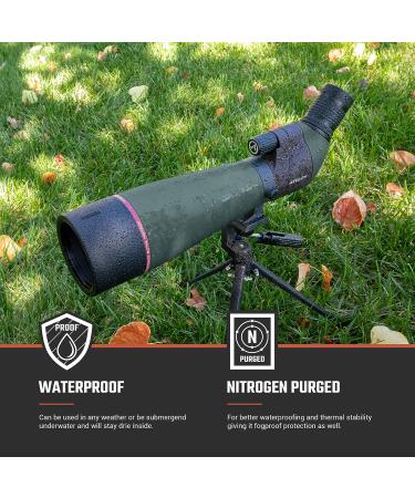 Athlon Optics Talos 20-60x80 Spotting Scope | Straight | Charcoal Grey - Buy Online on GoSupps.com