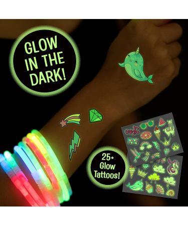 Creative Kids Unicorn Glitter Tattoo Kit - 150+ Temporary Tattoos for Girls - Birthday Party Arts & Crafts Gift - Ages 6 - Buy Online on GoSupps.com