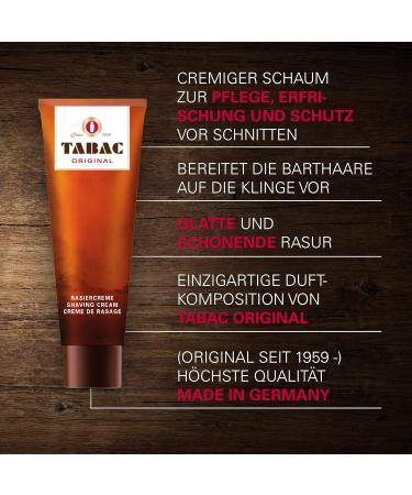 Tabac Original Razor Cream 100ml | Distinctive Fragrance for Wet Shaving | Optimal Shaving Prep Since 1959 - Buy Online on GoSupps.com