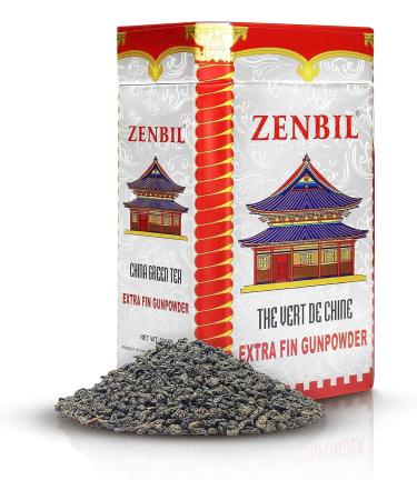 Extra Fine Chinese Green Tea Gunpowder 500g - Zenbil Superior Quality Cannon Powder The Perfect Balance Green Tea For An Incomparable Experience - Buy Online on GoSupps.com
