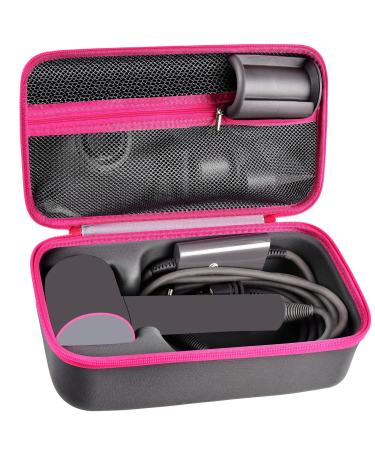 Case Holder Compatible with Dyson Supersonic Hair Dryer Blow Dryer Storage Bag Fits for Dyson Supersonic Hair Dryer Limited Gift Set Edition and Accessories Box Only Fuchsia