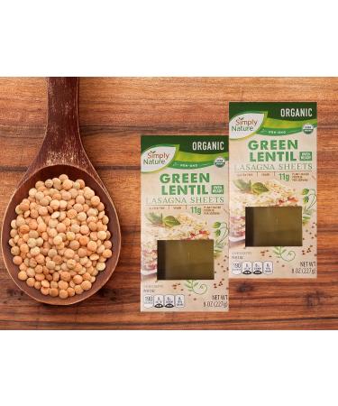 Simply Nature Yellow Lentil Lasagna Sheets Bundle Set - Vegan Organic Plant-Based Pasta, Non GMO Gluten Free, with Reusable Tote - Buy Online on GoSupps.com