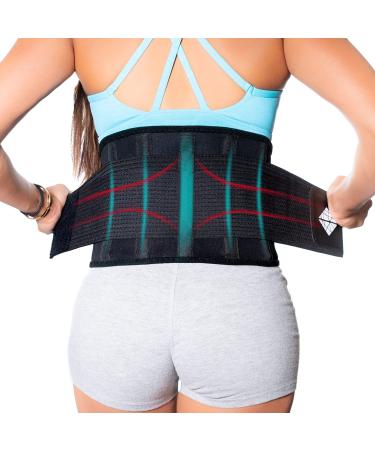 NeoHealth Plus Size Lower Back Brace | 3X-5XL | Lumbar Support for Pain Relief and Injury Prevention | Under Clothes Belt | Extra Large Adjustable | Back Support Belt for Women & Men | Big and Tall | Obese Oversized Overweight 5XL (53"- 60")