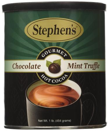 Stephen's Gourmet Hot Cocoa, Chocolate Mint Truffle - 1lb. Canister Mint 1 Pound (Pack of 1)