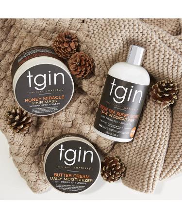 tgin Butter Cream Daily Moisturizer for Natural Hair - 12 Oz - For Dry, Curly Hair - Paraben Free Styling Product - Curl Cream for Type 3c and 4c Hair - Buy Online on GoSupps.com