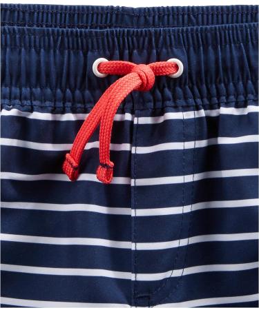 Simple Joys by Carter's Baby Boys' Swimsuit Trunk and Rashguard Set - Navy Red Anchor/White Stripes (3-6 Months) - Buy Online on GoSupps.com