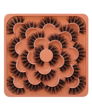 20mm Fluffy C Curl Faux Mink False Eyelashes - Dramatic Extensions Look | Eefofnn - Buy Online on GoSupps.com