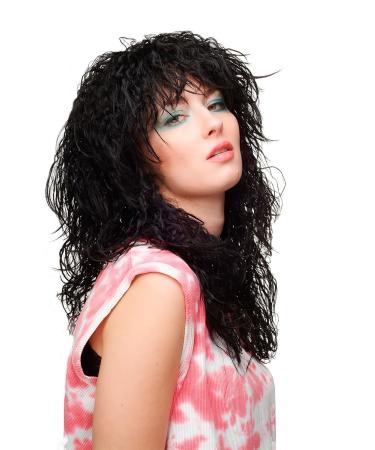WIG ME UP Women's Long Black Wig - Vamp Wild Caribbean Kinks & Curls 50 cm WL-2317-1B | Shop Internationally - Buy Online on GoSupps.com