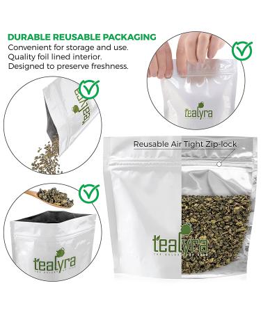 Tealyra Jin Xuan Milk Supreme Oolong Tea - 110g Loose Leaf - High Mountain Taiwanese Oolong - Organically Grown and Naturally Processed - Unique Taste and Aroma - Medium Caffeine - 4oz Pack - Buy Online on GoSupps.com