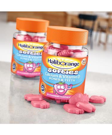 Haliborange Kids Calcium and Vitamin D Softies 30 - 30 Count Pack - Essential Daily Supplement for Children - Buy Online on GoSupps.com
