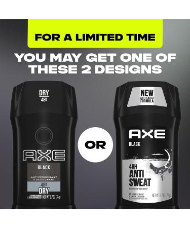 Axe Men's Antiperspirant Stick 2.7 oz 4 Count - Black Frozen Pear & Cedarwood Deodorant for 48-Hour Sweat and Odor Protection - Buy Online on GoSupps.com