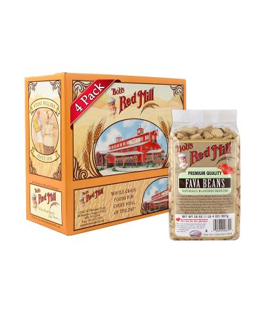 Bob's Red Mill Fava Beans 20oz (Pack of 4) - Premium Quality Beans for Cooking & Meal Prep - Buy Online on GoSupps.com