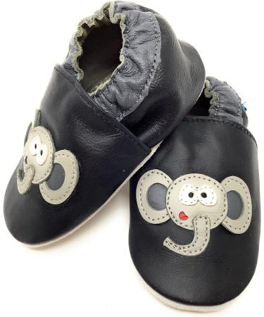 MiniFeet Premium Soft Leather Baby Shoes | Buy 4 Pairs, Get 1 Free! | Toddler Shoes 0-6 Months to 4-5 Years | Elephant Design - Buy Online on GoSupps.com