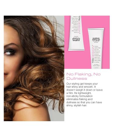 TRI Sculpture Hair Styling Gel - Strong Hold Hair Gel for Men & Women - No Flakes, Wet Look, Curl & Texture - 6 oz - Buy Online on GoSupps.com