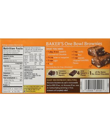 Baker's Unsweetened Baking Chocolate Bar 4 Oz - Pack of 4, 4 Count - Premium Quality Cocoa for Baking - Buy Online on GoSupps.com