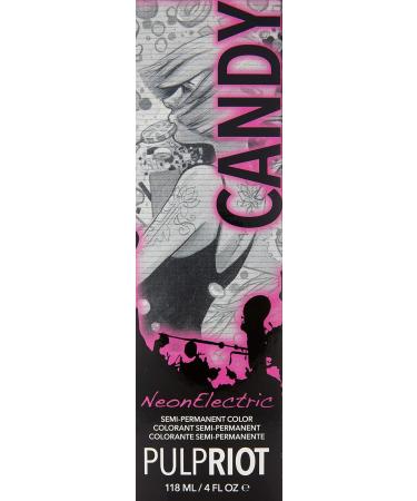 Pulp Riot Semi-Permanent Neon Electric Candy Pink Hair Color - 4 oz - Unisex International Shipping - Buy Online on GoSupps.com