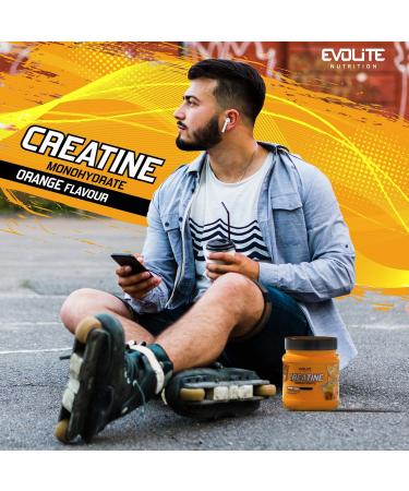 Evolite Nutrition Creatine Monohydrate 500g - Tasty Pre Workout Booster with Taurine - Best Creatine Powder for Energy & Performance - Buy Online on GoSupps.com