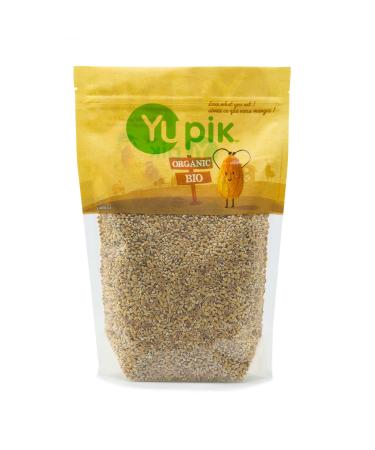 Yupik Organic Pearl Barley 1 kg 6 Count Non-GMO Kosher Vegan Hulled Grains Salt-Free Oil-Free Source of Fiber Ideal for Cooking & Baking 6 kg