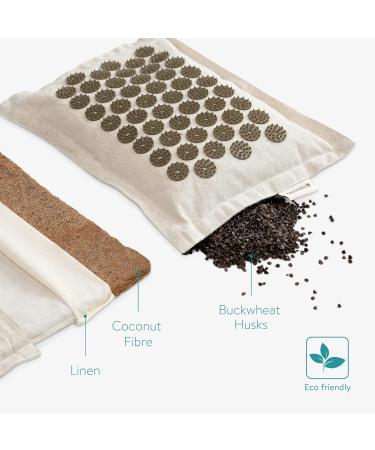 Navaris 2in1 Acupressure Massage Set | Eco-Friendly Relaxation Mat & Pillow | International Shipping - Buy Online on GoSupps.com