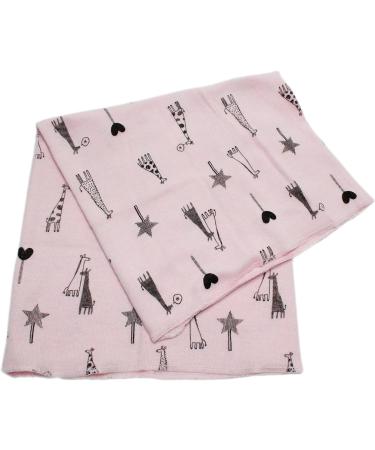 Kids Cotton Neck Warmer Scarf Hat Bandana - Pink Giraffe Print | Unisex - Buy Online on GoSupps.com