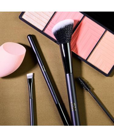 Expressions 10pc Pro Makeup Brush Set | Quality Soft Bristle Brushes for Everyday Use | Black & Gold Professional Makeup Tools - Buy Online on GoSupps.com