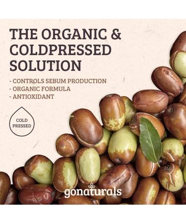 Gonaturals Organic Jojoba Oil for Hair Care - Revitalize & Strengthen Hair Cold-Pressed Skincare Oil (100ml) - Buy Online on GoSupps.com