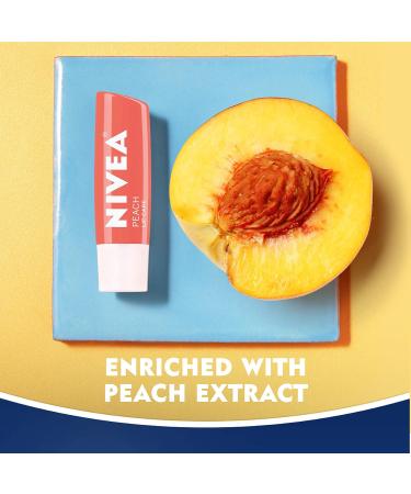 NIVEA Peach Lip Care Tinted Balm - Pack of 4 for Soft and Beautiful Lips - Buy Online on GoSupps.com