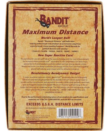 Bandit Maximum Distance Golf Balls - Longest Driver's Choice for Ultimate Performance - Buy Online on GoSupps.com