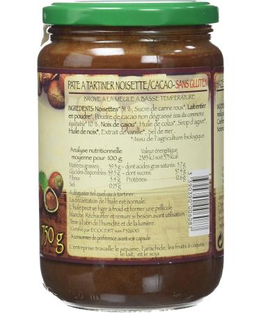 Jean Herv - ORGANIC Chocolate Spread Without Palm Oil 750 G - Buy Online on GoSupps.com