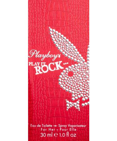 Playboy Play It Rock Edt Spray 1.0oz For Women Floral Orange Vanilla 1 Fl Oz (Pack of 1) - Buy Online on GoSupps.com