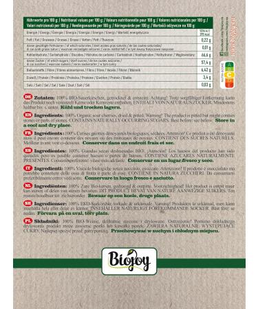 Biojoy Organic dried morello cherries (1 kg) whole without stones and sulfur - Buy Online on GoSupps.com