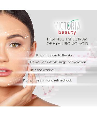 Victoria Beauty Hyaluron Cream Anti-Aging Face Cream for Wrinkles & Dark Circles | Jojoba Oil & Folic Acid | 50ml for Men & Women 40+ - Buy Online on GoSupps.com
