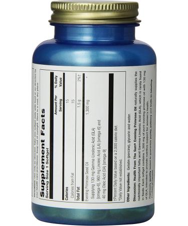 Evening Primrose Oil 1300 mg - PMS & Menopause Support, Skin Health - Nature's Life 60ct - Buy Online on GoSupps.com
