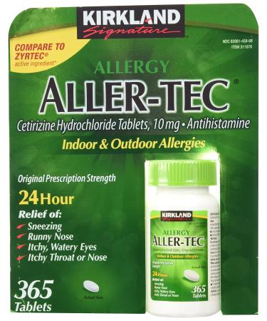 Kirkland Signature Aller-Tec Cetirizine Hydrochloride Tablets 10 mg (730 Tablets)