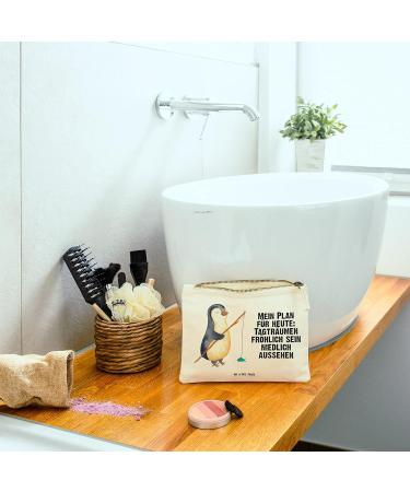 Mr. & Mrs. Panda Size M Penguin Angler Makeup Bag - Perfect Gift for Cosmetics Lovers | XXL Cosmetic Bag with Motivation Design - Buy Online on GoSupps.com