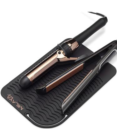 Milaya Beauty Products Large Silicone Heat Resistant Styling Station Mat for Hair Irons  Curling Iron  Straightener Pad  Iron Flat Hair  Hair Tools Appliances Hair Dryer Salon Tools Hair Stylist - Buy Online on GoSupps.com