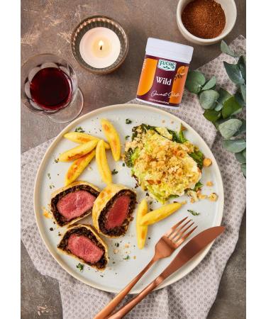 Fuchs Gourmet Selection Wild Spice Salt - Refillable Game Seasoning & Vegan Spice 80g - Buy Online on GoSupps.com