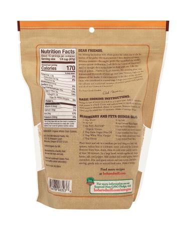 Buy Bob's Red Mill Organic Whole Grain Quinoa - Gluten Free 26 oz (737 g) - Buy Online on GoSupps.com