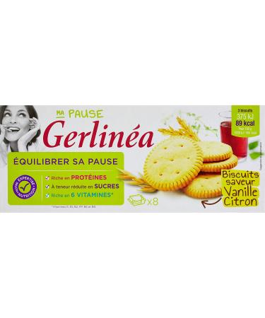 Gerlin a Gerlinea Biscuits Vanilla/Lemon Flavour 8 Sachets of 3 Biscuits 6.5 g - 156 g
