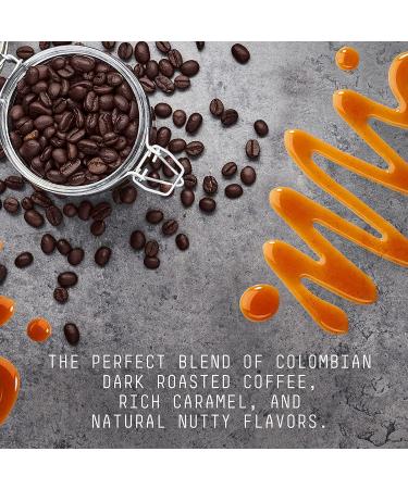 Stone Street Cold Brew Caramel Nut Flavored Coffee - Low Acid 100% Colombian Gourmet Coarse Ground Dark Roast - 1 LB - Buy Online on GoSupps.com