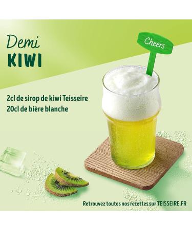 Teisseire Kiwi Syrup for Cocktail Cooling Drink (6 x 60 cl) - Buy Online on GoSupps.com