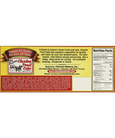 FRUIT CAKE Boxed 2 lb Dark Recipe Claxton Fruitcake 2 Pound (Pack of 1) - Buy Online on GoSupps.com