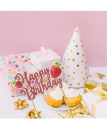 Seyal Real Strawberry Happy Birthday Cake Topper - Buy Online on GoSupps.com