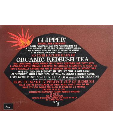 Clipper Organic Redbush Tea 80 Bags 180g - Buy Online on GoSupps.com