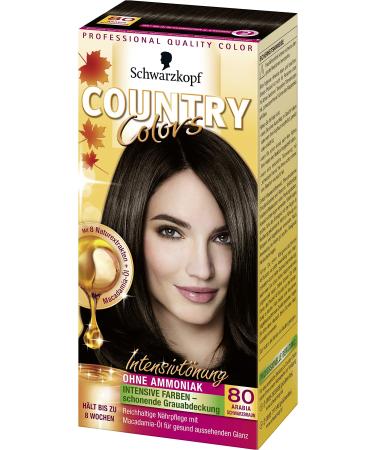 Schwarzkopf Country Colors Intensive Tint 80 Arabia Black Brown 1 piece 122.5 ml 80 Arabia Black Brown 1 piece (1 pack)